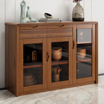 Solid Wood Wine Cabinet Dining Side Cabinet Modern Minima Tea Water Cabinet Restaurant Cupboard Locker cabinet Multifunction Cupboard Side Cabinet