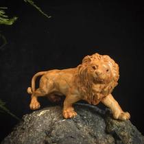 Cliff Lion Lion Ornament Home Opening Gifts Ornament Wood Carving Decoration Beasts Animal Ornament Daily Gifts
