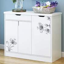 Shoe cabinet Easy containing minimalist modern Xuan Guan Cabinet Imitation Solid Wood Entrance Door Economy Type Home Doorway Shoe Rack 2 Doors