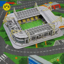 多特蒙德BVB大黄蜂官方3D伊杜纳信号公园球场拼图模型球迷礼物