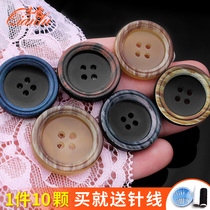 Upscale round resin sweater coat coat winewear button female blouses mens suit pants 100 buckle sub accessories