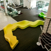 FRP splicing combination sofa special-shaped seat Shopping mall hotel sales office leisure chair Outdoor landscape lounge chair