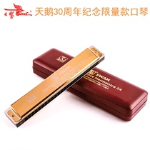 Swan harmonica 24-hole polyphonic harmonica C tune factory 30th anniversary collection commemorative limited edition harmonica