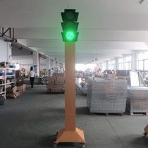 3 m high solar traffic mobile traffic light intersection signal driving school warning light construction indicator