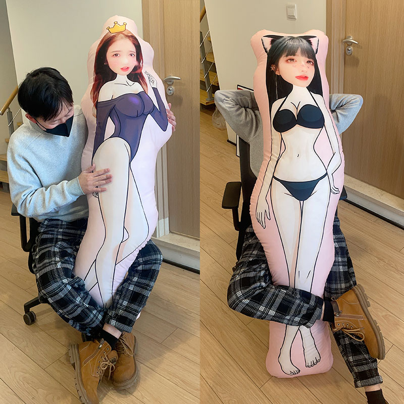 diy book a girlfriend humanoid cuddle pillow pure desire sexy people occasionally come and customize the printed avatar strip etc up to the pillow-Taobao