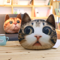 Holding Pillow Big Cat Head Dual-use Back Cushion Back Living Room Bedroom Sofa Office Lunch Rest Close By Cute Air Conditioning Car Waist Pillow