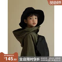 oddtails Childrens clothing Boys  coat spring and autumn 2021 new windbreaker jacket fashion foreign style warm top tide