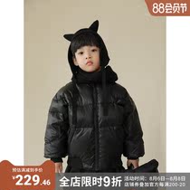 oddtails boys down jacket 2021 new foreign style thickened warm childrens baseball uniform down jacket