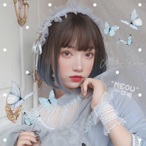 Wig female short hair bobble jk everyday girl Japanese gradient lolita round face natural student head full headgear