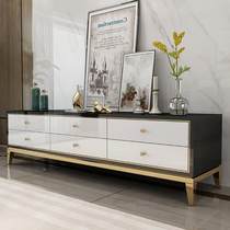 Postmodern light lavish minimalist TV cabinet Tea Table Combinations Nordic Wind Baking Lacquered Wall Cabinet Cupboards Small House Style Guest Hall Furniture