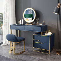 Light and luxurious dresser storage cabinet integrated small family type bedroom make-up table modern simple and versatile solid wood make-up table