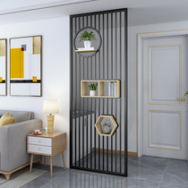 Nordic screen partition living room light luxury style iron grille into the home net red modern restaurant creative metal hollow wall