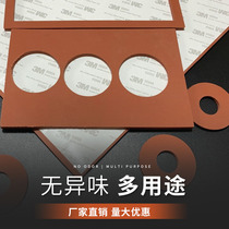 Self-adhesive 3M adhesive silicone foam board Red silicone foam board high temperature resistant foam gasket