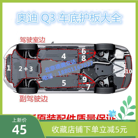 아우디 Q3 섀시 가드 플레이트, 엔진 가드 플레이트 전송, 언더 바디 가드 플레이트 펜더 오리지널 아우디 Q3 섀시 가드 플레이트, 엔진 가드 플레이트 전송, 언더 바디 가드 플레이트 펜더 오리지널