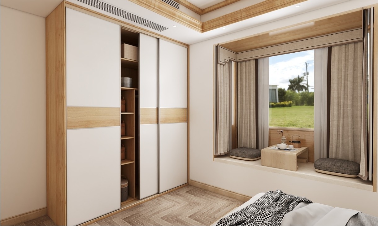 简约日式板式 色经典实用衣柜 板式全屋定制家具
