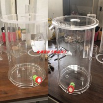 Processing custom transparent plexiglass buckets can be laser engraved acrylic tube scale