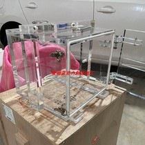 Customized transparent plexiglass vacuum test sealing box acrylic aseptic sealed drying box