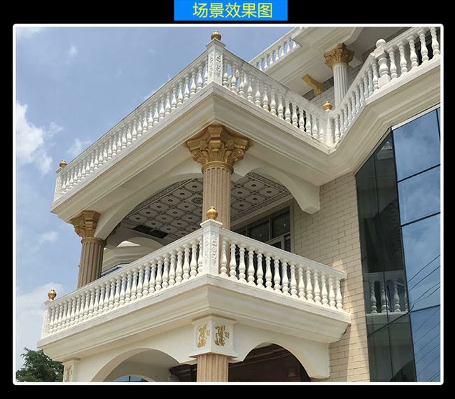模板线条花边欧式外墙装饰屋檐线模具罗马柱子别墅光板水泥腰线