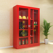 Miniature fire station thickened steel fire cabinet Fire equipment Full set of emergency tools and equipment Site material cabinet
