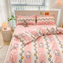 2022 Cartoon sheet cute is sleek in four sets in wind girl princess wind beds 3 piece dorm sets