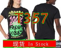 ZW fitness clothes spot men and women fluorescent print color T-shirt yoga short sleeve Tee T357