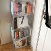 Album storage box storage box cd storage organizer display rack acrylic transparent dustproof game disc storage box