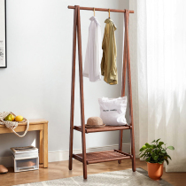 Clothes hanger floor minimalist modern home floor-type solid wood cloister living-room bedroom folding Easy hanging clothes hanger