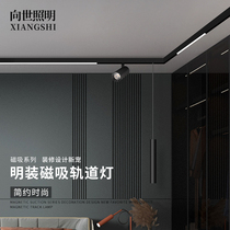 To World Lighting Mounted Magnetic magnetic track lamp LED spotlight high display grid light floodlight folding living room gangway No main lamp