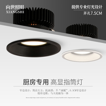 To The World Lighting Kitchen Led tube lamp Home Embedded anti-fog anti-fouling narrow rims COB spotlight High display ceiling lamp