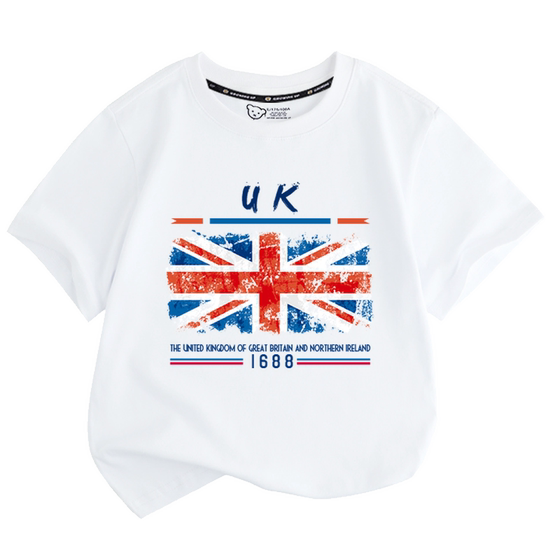 United States, United Kingdom, Germany, France, Portugal, Europe and the United States national flag short-sleeved T-shirts for men, women, children, students half-sleeved United States, United Kingdom, Germany, France, Portugal, Europe and the United States national flag short-sleeved T-shirts for men, women, children, students half-sleeved