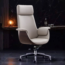 Shift chair leather computer chair Home comfort Study comfortable sedentary backrest seat Ergonomic office chair
