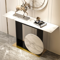 Nordic marble entrance table Modern living room Corridor wall end view table Italian light luxury simple household decorative cabinet