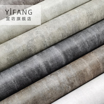 Cement grey wallpaper self-adhesive retro-antique wind wallpaper clotheshopbarber shop barber office waterproof sticker