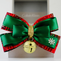 Short-legged captain Dog Cat Christmas Bow Tie New Year Bell Dog Tie