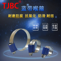 TJBC blue ribbon hose hoop Non-stainless steel hose hoop pipe clamp clamp hose tie Blue ribbon carbon steel hose hoop full specification