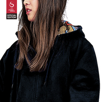 China Open casual womens cardigan zipper sweater autumn and winter models thickened classic warm loose jacket