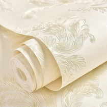 Modern European style 3D self-adhesive wall paper cozy bedroom decoration solid room wallpaper living room TV background wall sticker