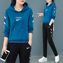 Official flagship store Official Flagship Store Casual Sportswear Suit Ladies Spring Autumn Season 2022 New two sets of surges
