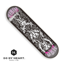 DBH skateboard double upturned maple wood imported board professional board surface 8 0 size silver rabbit color rabbit