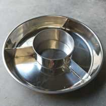 Round lobster feast plate with ear crayfish whole plate stainless steel classification big coffee plate custom platter seafood pot