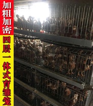 4-layer 1-body chicken cage farm with thick encrypted chicken cage chicken duck goose seedling extra large galvanized breeding cage