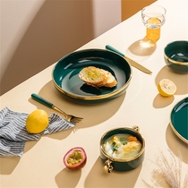 Nordic Style Ceramic Specialty Nets Red Ins wind minimalist Dishes Bowl tray Bowls Chopsticks High-end Cutlery FULL SUIT HOME COMPOSITION