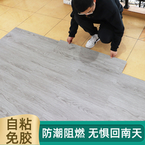 SPC Self-adhesive Wood Grain Floor Sticking Anti-cement Floor Direct Laying Thickened Wear-resistant Floor Leather Renovated Floor Tiles