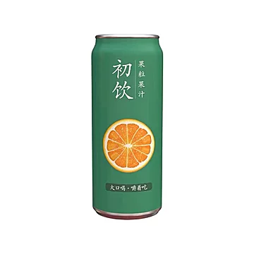 【初饮】果汁新鲜橙汁0脂肪含果肉500克*8瓶[6元优惠券]-寻折猪