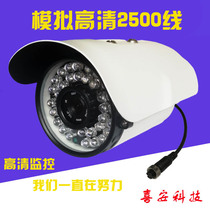 Old wide-angle surveillance camera Waterproof infrared camera Car aviation connector high-definition car monitor