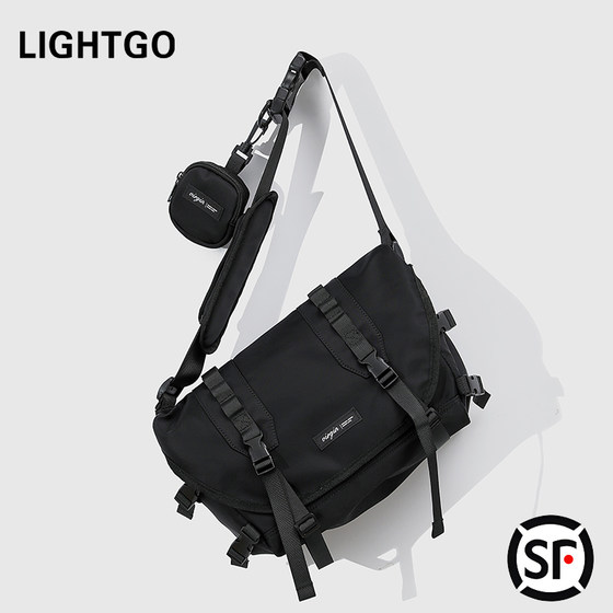 LIGHTGO functional style crossbody bag men's trendy brand one-shoulder postman work backpack shoulder bag large capacity commuting bag
LIGHTGO functional style crossbody bag men's trendy brand one-shoulder postman work backpack shoulder bag large capacity commuting bag