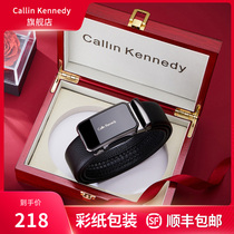 Callin Kennedy belt mens leather automatic buckle designer brand high grade simple pure cowhide business Belt