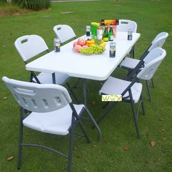 Portable Folding Table Outdoor Picnic Plastic Camping Dining