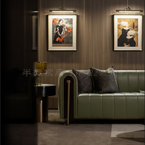 Italian simple modern sofa 123 combination model room high-end red wine and liquor club hotel furniture can be customized