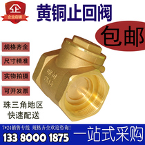 BZ4020 Bozheng Copper Brass Check Valve Horizontal Threaded Wire Mouth Thickened Water Pipe Water Pump Check Valve